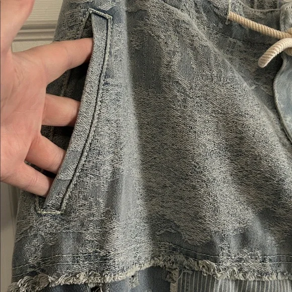 POL Patchwork Maxi Skirt in Blue and Cream - Picture 11 of 11